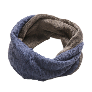 秋冬季男女情侣款百搭加绒加厚保暖围脖套头围巾抽绳脖套帽子两用