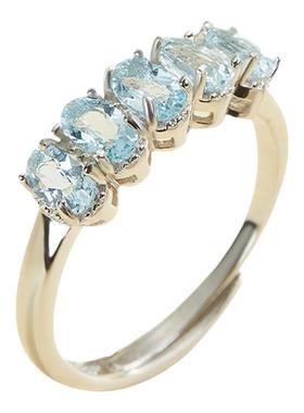 普陀山海蓝宝水晶戒指女款官方