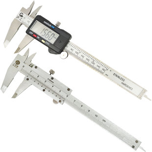 工字牌数显游标卡尺100MM双刻度深度精准电子卡尺首饰外径厚150MM