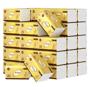 400张30大包加量抽纸面巾纸卫生纸家庭实惠装餐巾纸整箱纸巾漫花