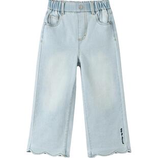 【商场同款】巴拉巴拉童装女童长裤儿童裤子2026新款春牛仔裤直筒