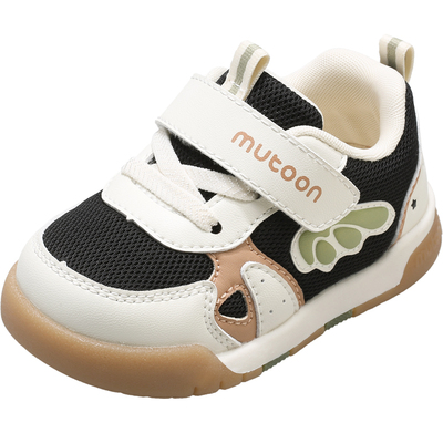 牧童软底透气面包学步鞋