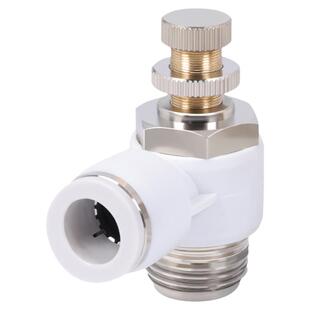 SA节流阀气动可调SL4-M5单向6-01管道10MM气缸调速阀8-02气管接头