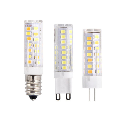 G4高亮led灯珠220V插泡G9陶瓷灯E14E12螺口三色双色变光宽压110V