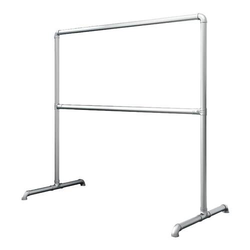 钢管晾衣架落地卧室双层挂衣服阳台户外晒被架子多功能水管晾衣杆