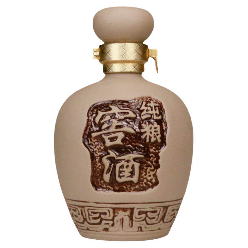小酒坛酒罐陶瓷 白酒瓶空酒瓶酒瓶子密封空瓶带包装酒盒土陶高档