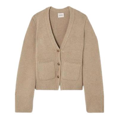 【现货】NOTHING WRITTEN毛衣开衫女V领法式上衣羊毛针织保暖外套