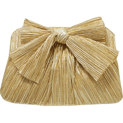 【礼物】Loeffler Randall女士蝴蝶结细褶晚宴手拿包