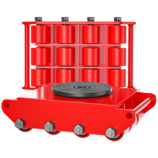 搬运坦克车重物重型设备转向地坦克移位器万向胶轮钢轮地牛小坦克