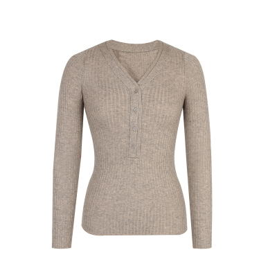 alex stevens纯欲假两件长袖针织衫女秋冬季修身显瘦内搭打底上衣