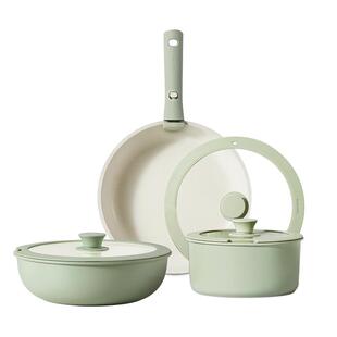 卡罗特不粘锅可拆卸手柄锅家用钛炒锅可放洗碗机锅具套装全套家用