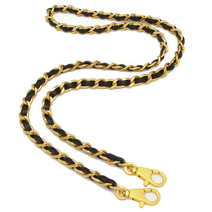 女包包带背包链流浪包链子斜跨金属链条单买小香风肩带穿皮包链子