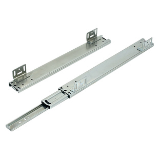 厨房调味拉篮滑轨橱柜专用底部安装导轨碗柜钢珠抽屉阻尼轨道特殊