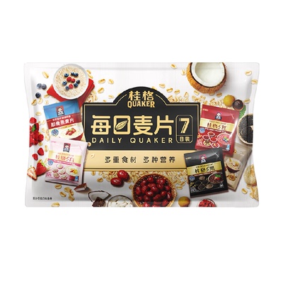 桂格每日麦片5黑5红5白5润