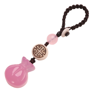 玉髓福袋招财钱袋汽车钥匙扣挂件精致可爱吊坠女挂饰男手机挂绳链