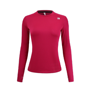 引擎鸟2025秋冬新款保暖圆粒绒速干透气运动户外跑步圆领长袖内搭