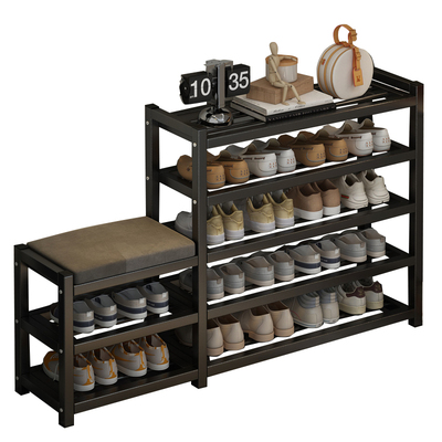 姿竹简约经济型多功能碳素钢鞋架