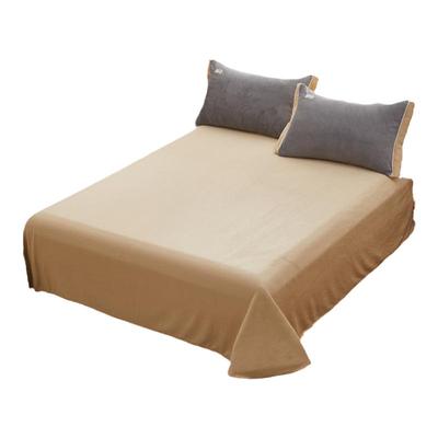 a类牛奶绒床单床笠三件套可定制