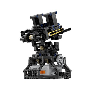 可遥控发射塔式高射炮火炮电动MOC军事机械积木益智拼装玩具模型