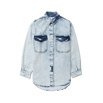 ITCLOSED中长款牛仔衬衫