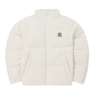 MLB张凌赫同款立领羽绒服男25冬季新款运动外套保暖长袖棉羽夹克