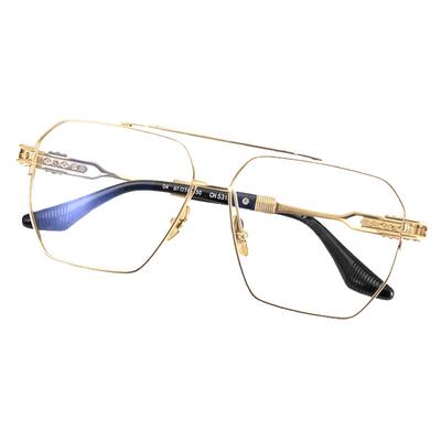 双梁复古大脸男士近视眼镜