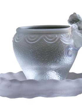 琉璃猫杯茶具茶杯摆件居家客厅桌面摆放家用喝茶会客单杯故宫御猫