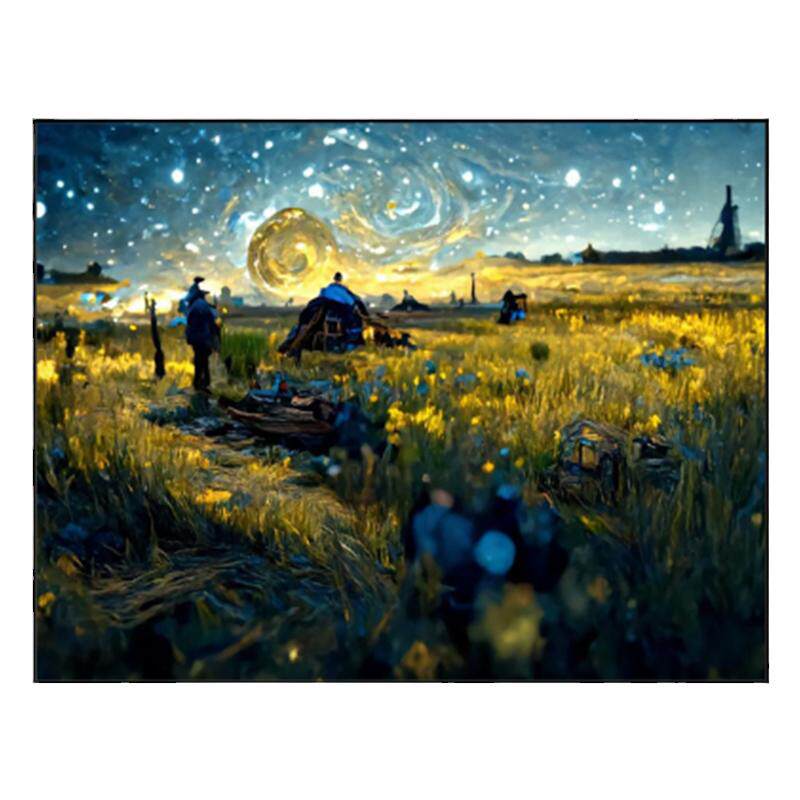 风景diy数字油画装饰画抽象手绘