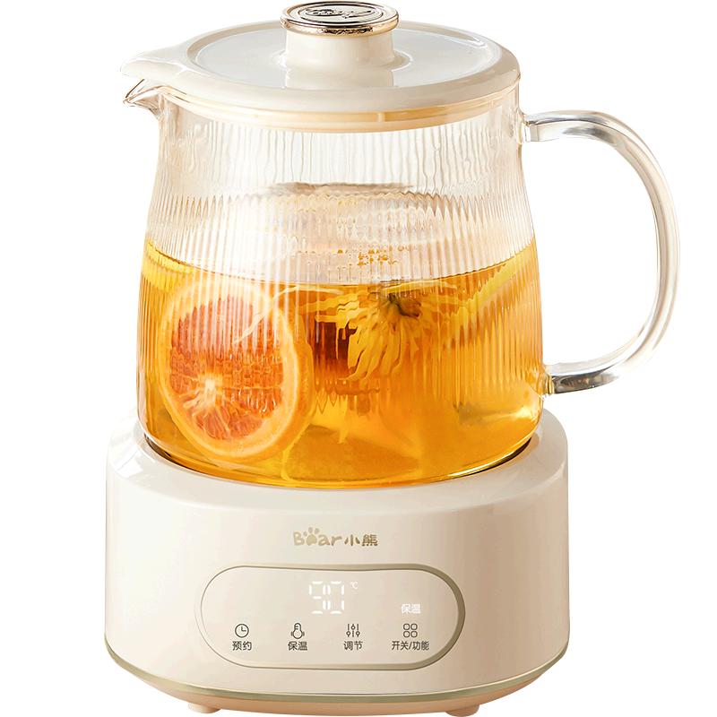 小熊全玻璃養(yǎng)生壺家用燒水壺辦公室煮茶壺純玻璃養(yǎng)生水壺電熱水壺