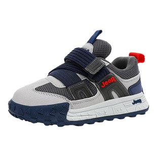 JEEP吉普童鞋男童运动鞋2025春秋新款网面透气儿童鞋子女孩休闲鞋