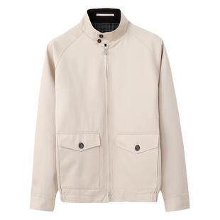 夏季美式经典哈灵顿夹克卡其色百搭休闲商务猎装A1飞行员防水外套