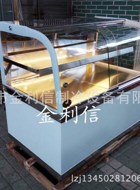 立式白色两层早餐电热暖柜馒头包子加热陈列保温展示柜