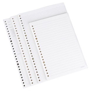 乐普升活页本替芯【送外壳】A5网格康奈尔错题20孔B5可拆卸笔记本26孔大学生方格内页扣环格子空白替换线圈本