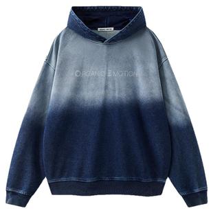 【王安宇同款卫衣】Organic Emotion重磅镭射撞色连帽卫衣外套OE