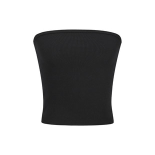 MosesQueen魔西女王辣妹白色抹胸吊带背心女内搭裹胸外穿短款上衣