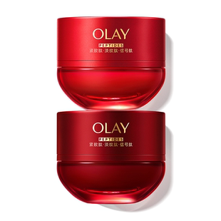 【早晚霜组合】OLAY玉兰油超红瓶面霜日夜组合紧致提拉抗皱滋润