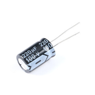 优质 直插电解电容 100V 220UF ±20% 体积13*21mm 高频低阻(5只)