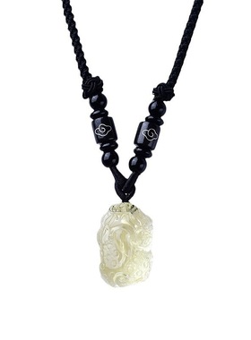 天然黄水晶金蟾貔貅吊坠男女款