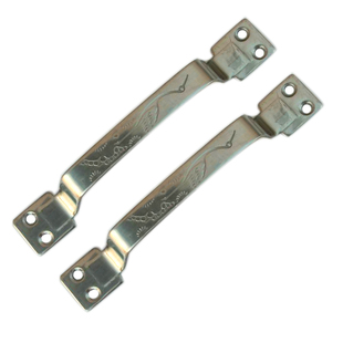 不锈钢明装把手扶手抽屉橱柜厚普通老式简约拉手卷闸门6寸8寸手柄