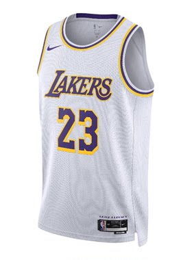 Nike Swingman 2022/23男款白色印花拼色圆领篮球背心DN2081-103