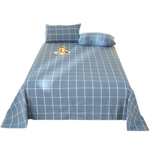 纯棉床单 无印良品全棉床单单件四季款床罩 学生宿舍单人被单加厚