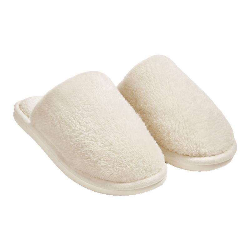 室内秋冬女士简约毛绒外穿保暖棉