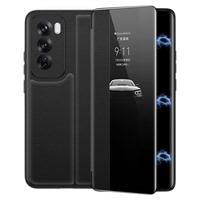 OPPOreno12/pro真皮磁吸翻蓋外殼