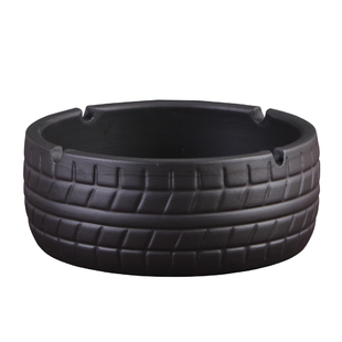 陶瓷烟灰缸创意中式家用客厅 个性北欧ins办公室酒吧大号烟缸紫砂