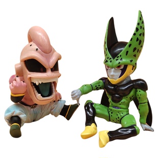 现货6款七龙珠沙鲁悟空人偶摆件 肥胖魔人布欧玩偶钥匙扣挂件礼物