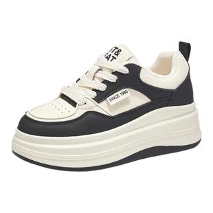 星期六熊猫鞋女款2025新款秋冬加绒保暖运动板鞋厚底休闲鞋【直】