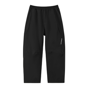 左西童装男童加绒裤子冬季保暖儿童一体绒软壳工装裤2026新款长裤