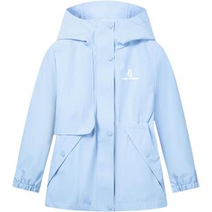 暇步士童装女童加绒风衣25秋冬新品大童学院风外套儿童保暖厚外套