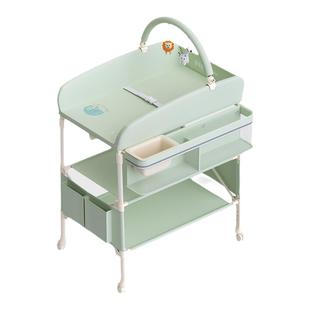 ULOP优乐博尿布台婴儿护理台宝宝洗澡台换尿布可移动可折叠婴儿床