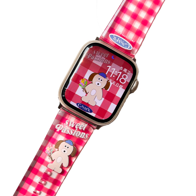 CA.苹果手表透亮双层印花表带